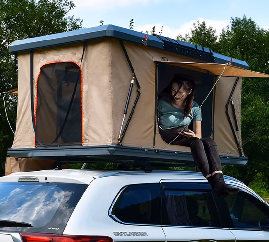 2023 Dritto Pressione Idraulica Pop-up di Campeggio 2 Persone Automatico SUV Camion Tende Sul Tetto Tenda Della Copertura Rigida del Tetto Dell'automobile