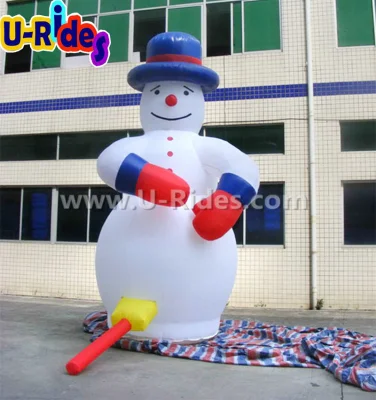 Decorazione natalizia Cartone animato gonfiabile del pupazzo di neve per la pubblicità