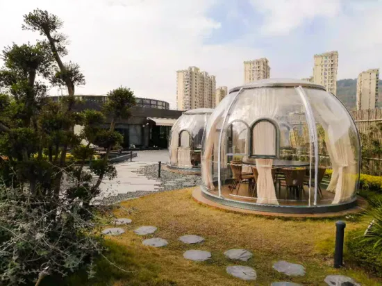 Tenda da esterno di lusso per PC Glamping PC Bubble trasparente Dome House Restaurant PC
